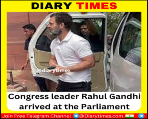 Congress leader Rahul Gandhi arrived at the Parliament