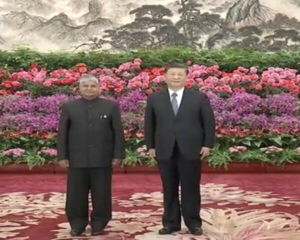 Indian Ambassador Pradeep Kumar Rawat presented his credentials to Chinese President Xi Jinping in the Great Hall of the People on April 24th