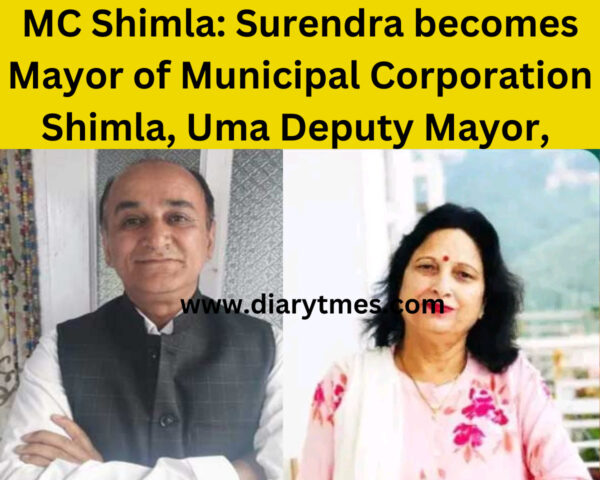 MC Shimla: Surendra becomes Mayor of Municipal Corporation Shimla, Uma Deputy Mayor, newly elected councilors take oath, Minister-MLAs