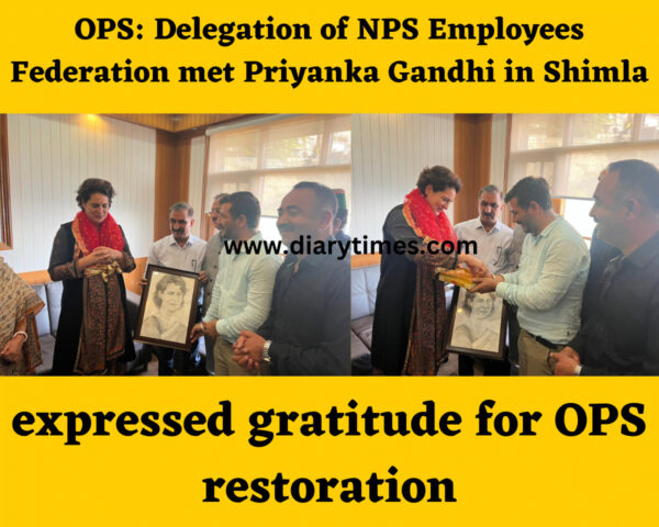 Delegation of NPS Employees Federation met Priyanka Gandhi in Shimla