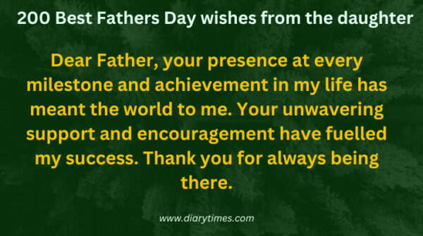 200 Best Fathers Day wishes from the daughter