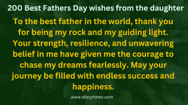 200 Best Fathers Day wishes from the daughter