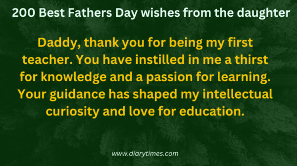 200 Best Fathers Day wishes from the daughter