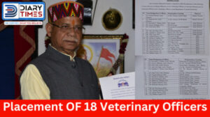 Eighteen Veterinary Officers of Himachal Pradesh Animal Husbandry Department have been posted at new places as per the orders of Governor Shiv Pratap Shukla.