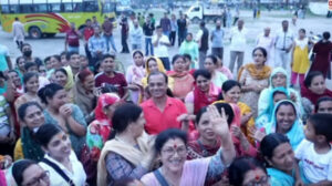 A grand procession was taken out last night on the birth anniversary of Baba Balaknath in Kullu.