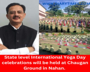 Himachal Pradesh | State Level Yoga Day | Nahan |International Yoga Day celebrations will begin with the lighting of the lamp By Ayush Minister Harshvardhan Chauhan In Chaugan Ground