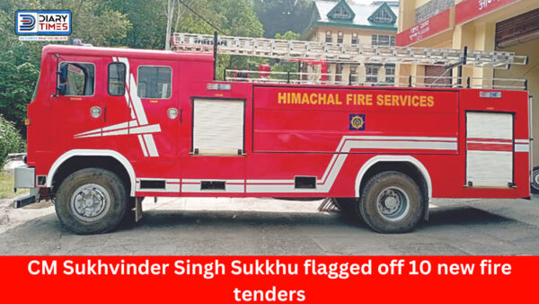 Shimla : CM Sukhvinder Singh Sukkhu flagged off 10 new fire tenders