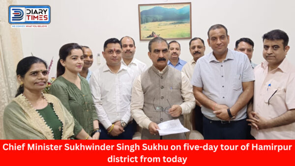 Chief Minister Sukhwinder Singh Sukhu on five-day tour of Hamirpur district from today