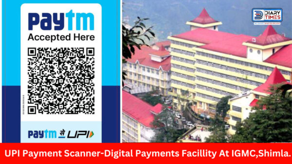 UPI Payment Scanner Installed By State Bank of India At IGMC Shimla