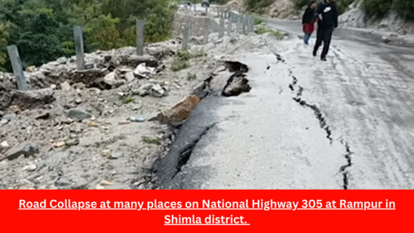 Shimla News - Heavy Landslide On Rampur National Highway-305