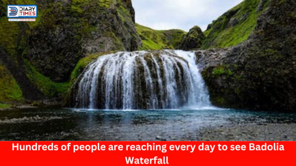 Hundreds of people are reaching every day to see Badolia Waterfall