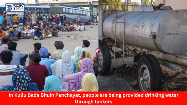 Kullu News : In Kullu Bada Bhuin Panchayat, people are being provided drinking water through tankers