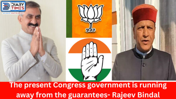 The present Congress government is running away from the guarantees given to the public during the elections - Rajeev Bindal