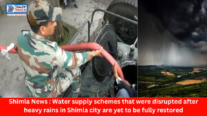 Shimla News : Water supply schemes that were disrupted after heavy rains in Shimla city are yet to be fully restored