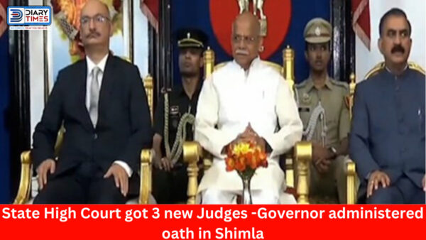 Shimla News : State High Court got 3 new Judges -Governor administered oath in Shimla