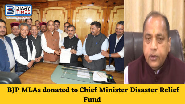 Himachal News : BJP MLAs donated to Chief Minister Disaster Relief Fund