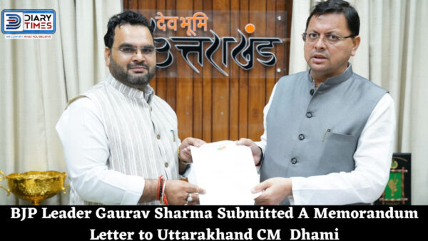 Dehradun News - BJP Leader Gaurav Sharma Submitted A Memorandum Letter to Uttarakhand CM Pushkar Singh Dhami Regarding The Five Main Problems of Bajpur Area