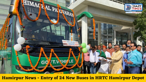 Hamirpur News - Entry of 24 New Buses in HRTC Hamirpur Depot