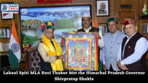 Lahaul Spiti MLA Ravi Thakur Met the Himachal Pradesh Governor Shivpratap Shukla