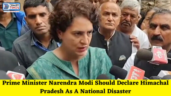 Congress General Secretary Priyanka Gandhi | Shimla | Prime Minister Narendra Modi Should Declare Himachal Pradesh As A National Disaster