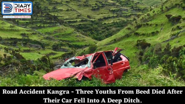 Road Accident Kangra - Three Youths From Beed Died After Their Car Fell Into A Deep Ditch.