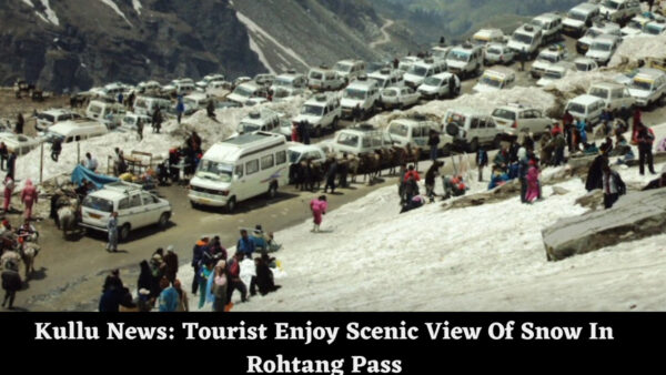 Kullu News: Tourist Enjoy Scenic View Of Snow In Rohtang Pass