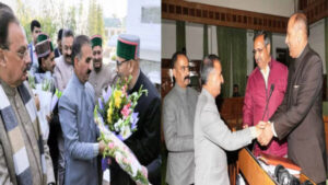 Honourable Chief Minister Shri Sukhvinder Singh Sukhu and BJP Leader of Opposition Jairam Thakur during the Himachal Pradesh Assembly session. - Photo: Diary Times