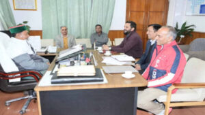 The Meeting Was Chaired By Jagat Singh Negi, Tribal Development Minister, Government of Himachal Pradesh. - Photo: Diary Times