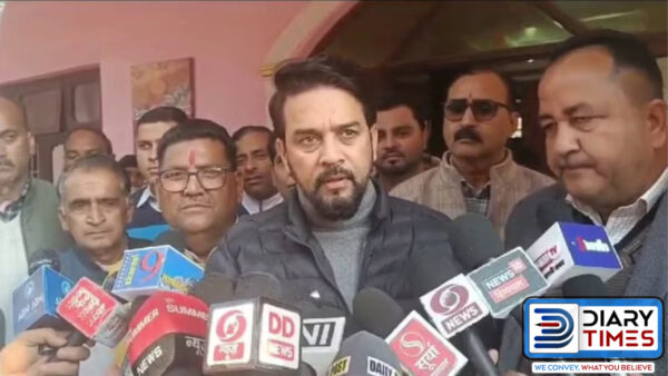 Union Information and Broadcasting Minister Anurag Thakur. - Photo: Diary Times