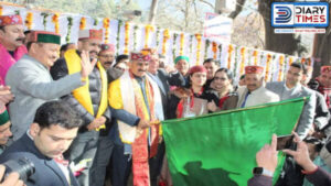 CM Sukhu launches Manali Winter Carnival. - Photo: Diary Times