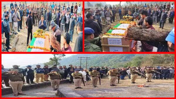 Martyr Praveen's last rites were performed with state honours - Photo: Diary Times