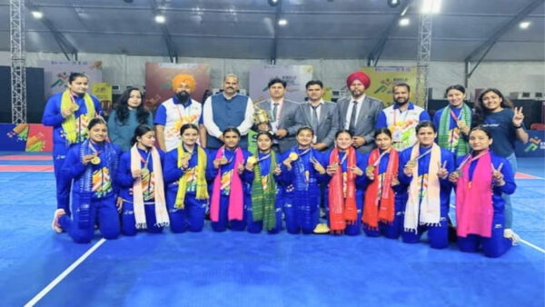 Chandigarh University won the gold medal in Kabaddi category. - Photo: Diary Times