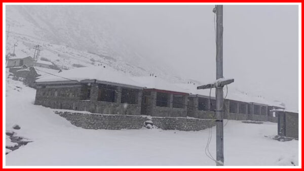 Higher altitude areas of Kinnaur also received snowfall - Photo: Diary Times