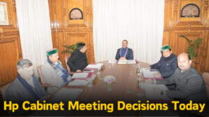 Himachal Cabinet meeting. - Photo: Diary Times