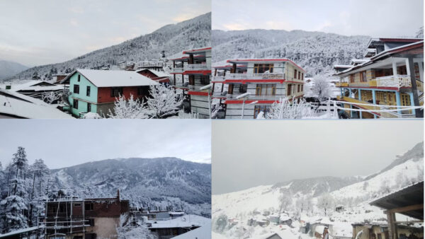 Manali Covered in Snow. - Photo: Diary Times