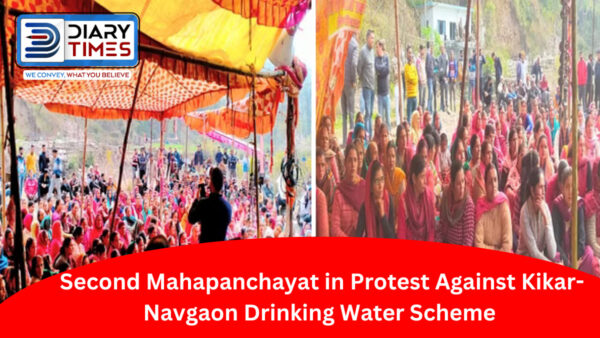 Second Mahapanchayat in protest against Kikar-Navgaon drinking water scheme - Photo: Diary Times