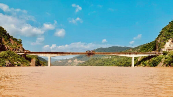 The longest single span Bagchhal bridge in the country is ready - Photo: Diary Times