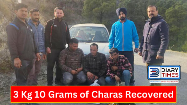 Accused caught with charas.