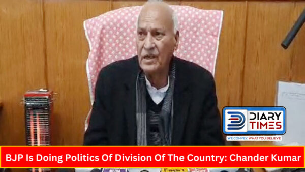 BJP Is Doing Politics Of Division Of The Country: Chander Kumar