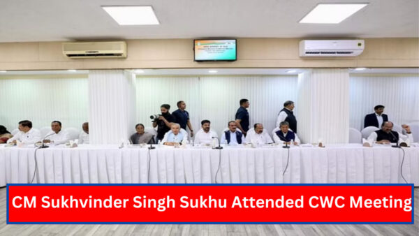 CM Sukhvinder Singh Sukhu Attended The Congress Working Committee Meeting In Delhi.