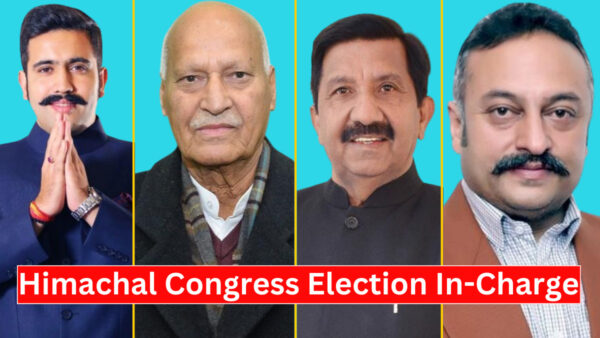 Himachal Congress Election In-Charge Appointed On 4 Seats