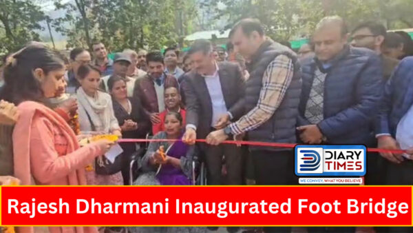 Rajesh Dharmani Inaugurated Foot Bridge