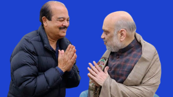 Rajya Sabha MP Harsh Mahajan met Union Minister Amit Shah. - Photo ANI
