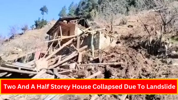 Two and a half storey house razed to the ground due to landslide - Photo: diary times