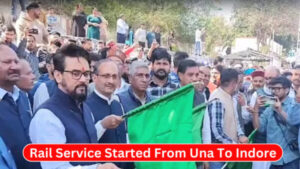 Union Minister Anurag Thakur gave the green signal to the railway service - Photo: diary times