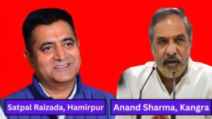 Anand Sharma from Kangra and Satpal Raizada from Hamirpur will be Congress candidates.