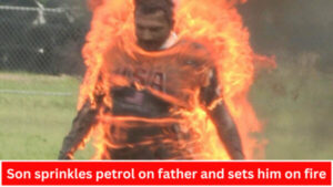 Son sprinkles petrol on father and sets him on fire