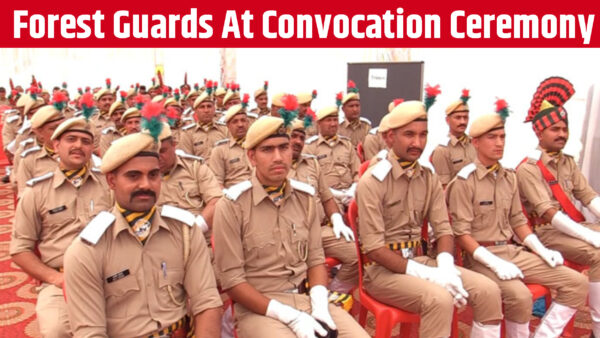 Forest guards at convocation ceremony
