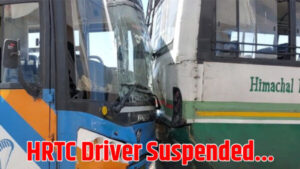 HRTC buses met with an accident