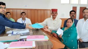 Captain Ranjit Singh Rana filing nomination